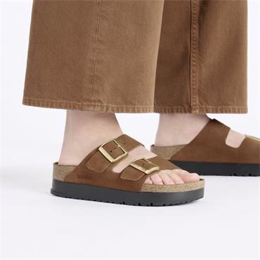 Birkenstock Arizona Flex Platform Nubuck - Dark Tea